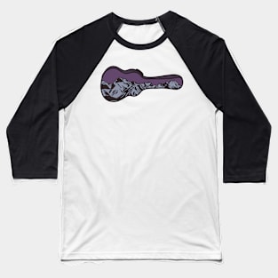 Purple Mountains Guitar Case Baseball T-Shirt